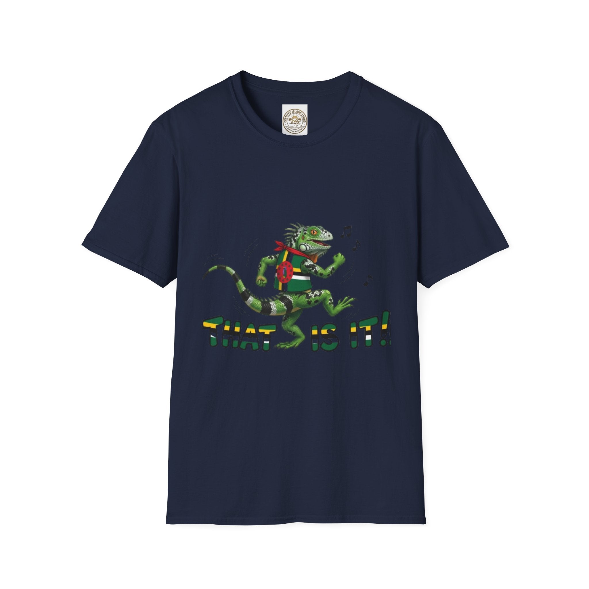 That Is It! Dancing Iguana Graphic T-Shirt — Funny Lizard Music Tee