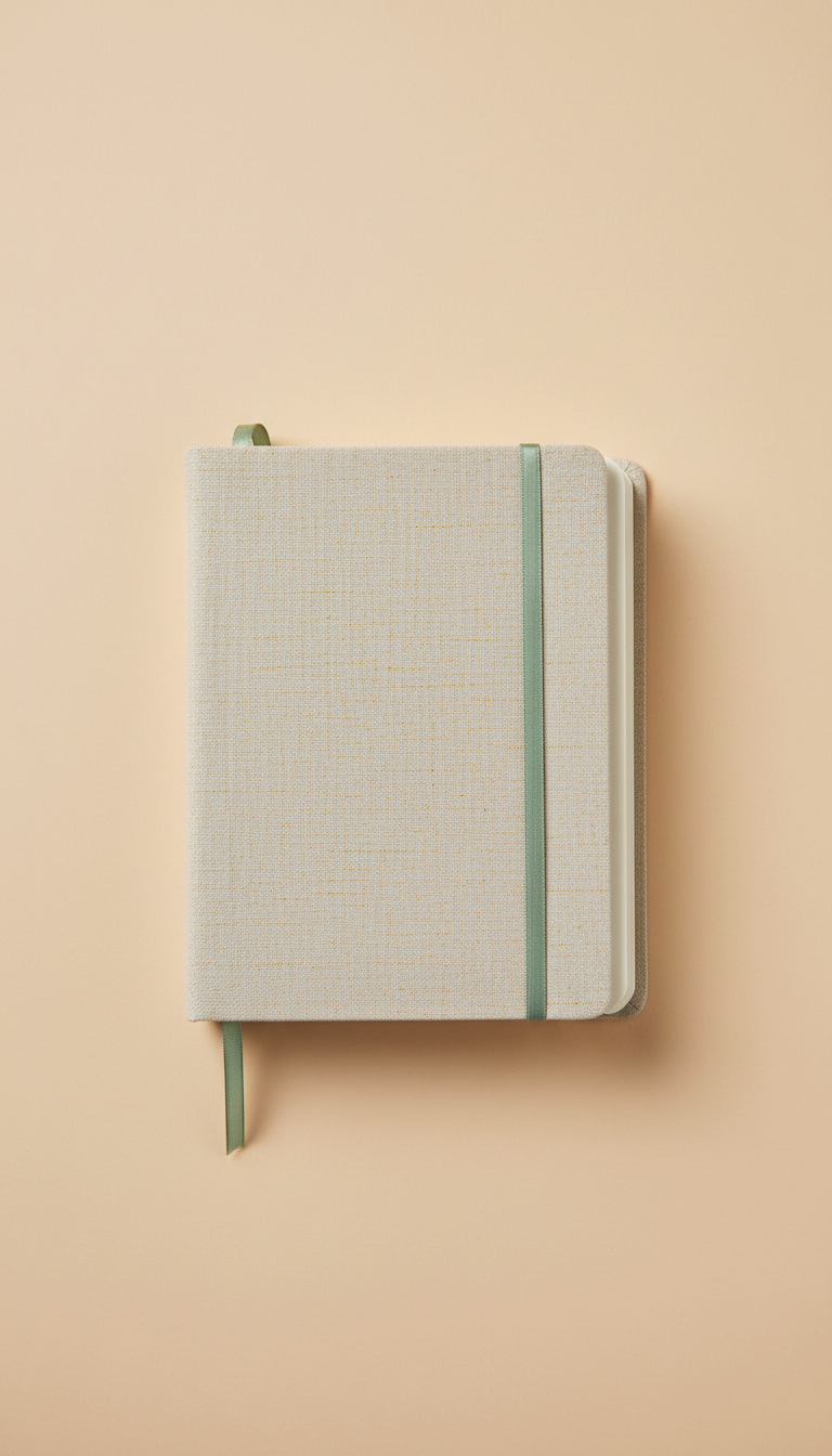 Linen-Bound Travel Journal