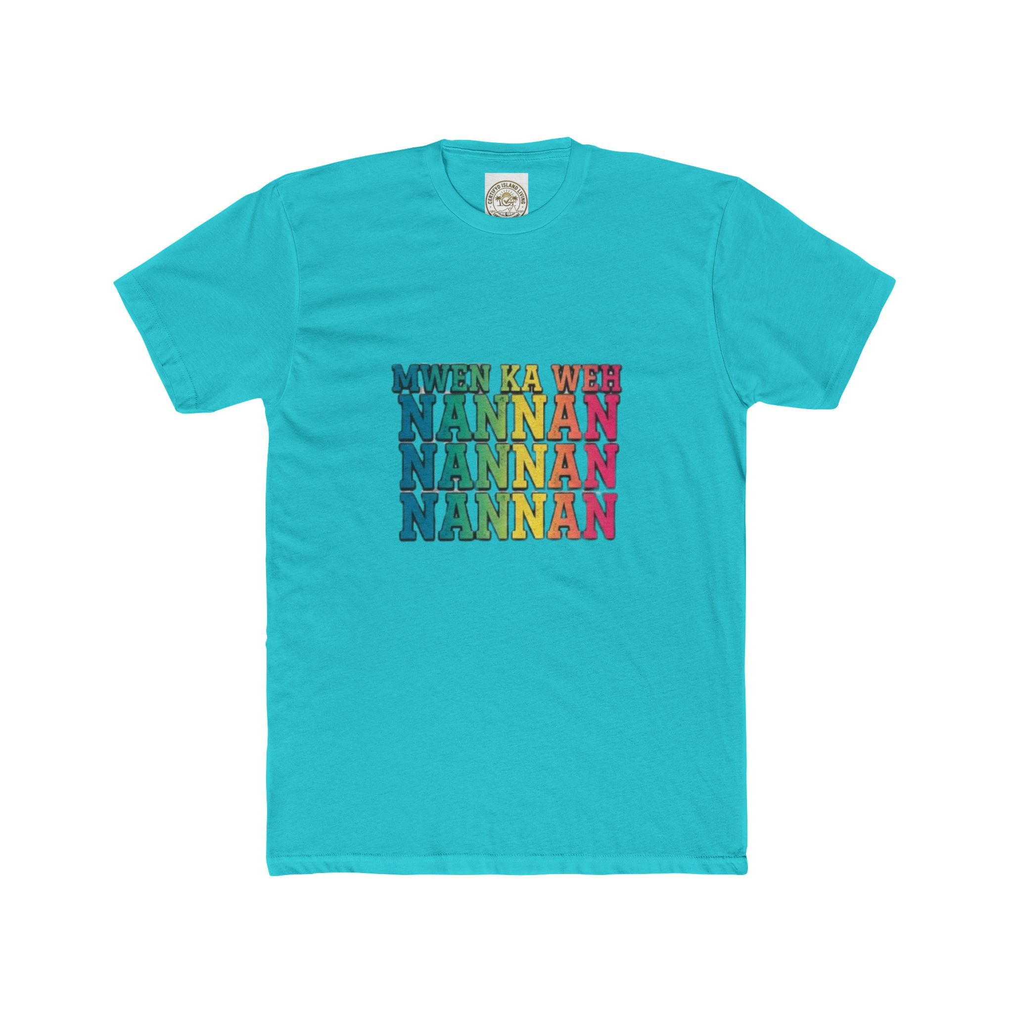 Nannan Retro Rainbow Text Tee