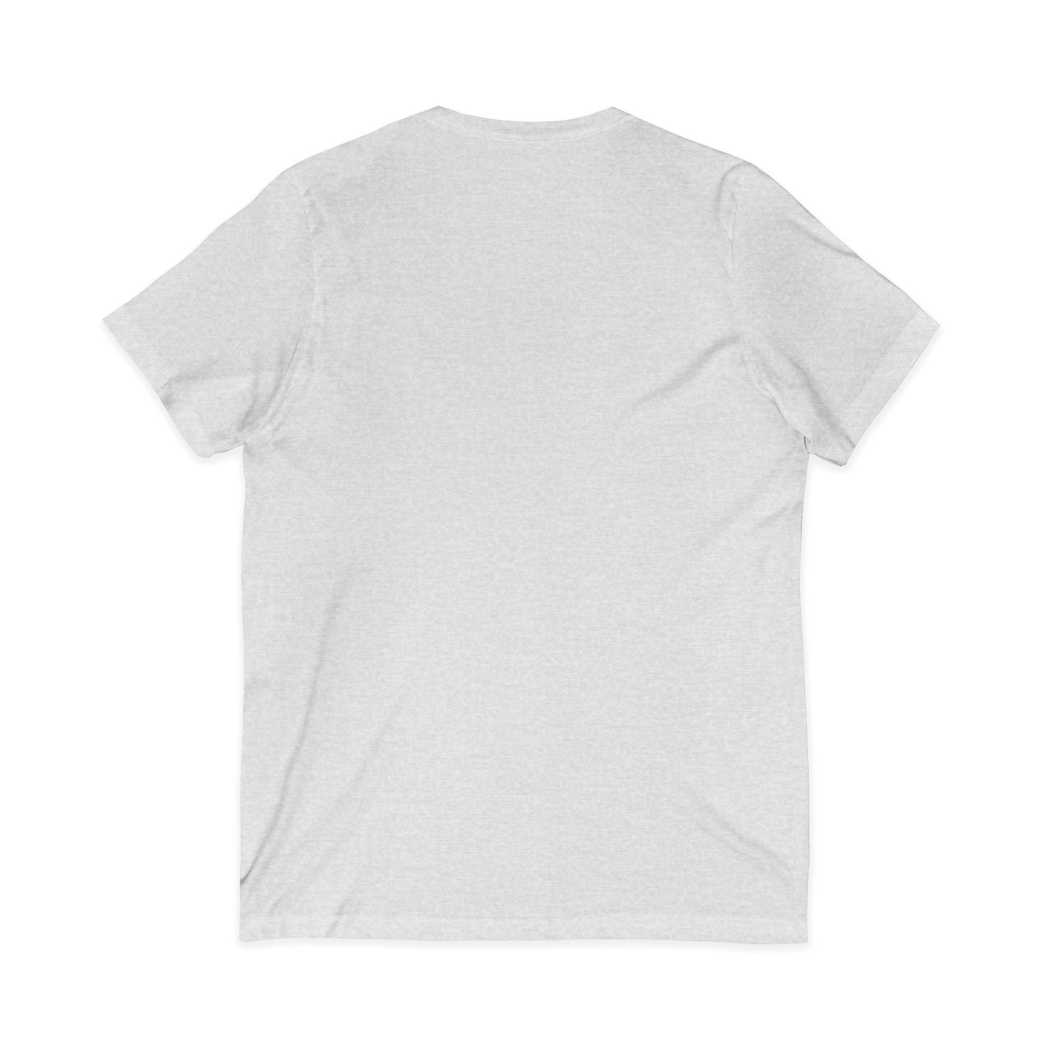 St. Lucia Flag Eye V-Neck Tee — Artistic Caribbean Pride T-Shirt