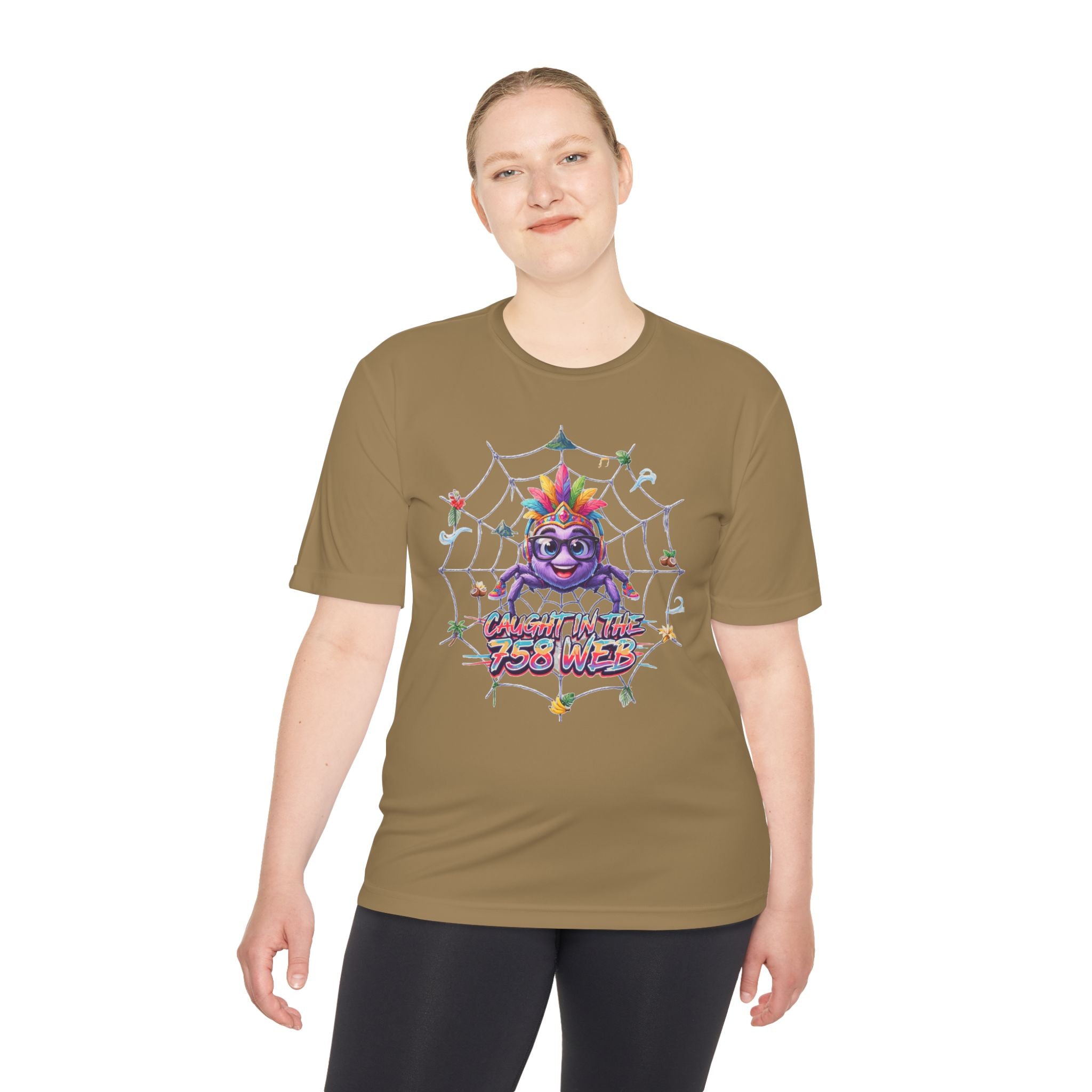 Spider Pride Tee — Colorful Rainbow Spider "Catch Me If You Can" Graphic Shirt