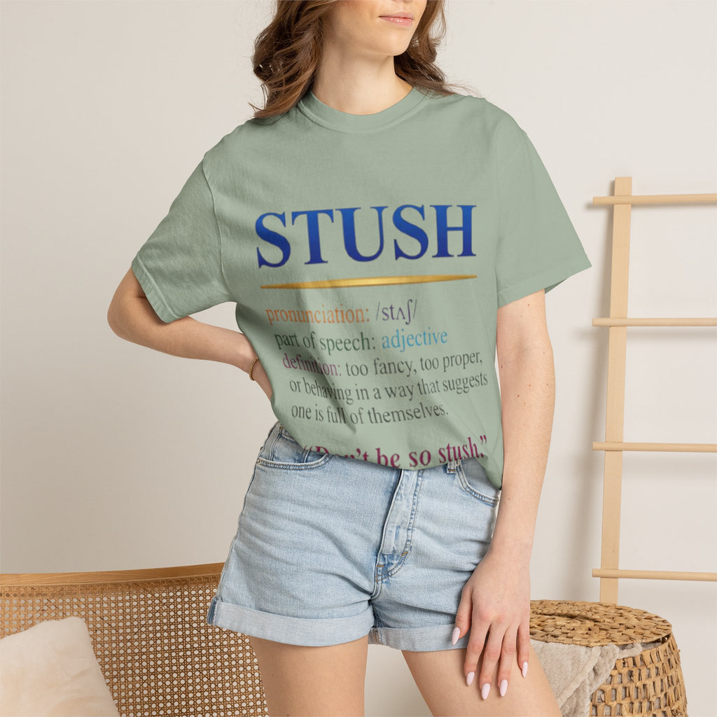 STUSH Definition T-Shirt — 'Don't Be So Stush' Graphic Tee