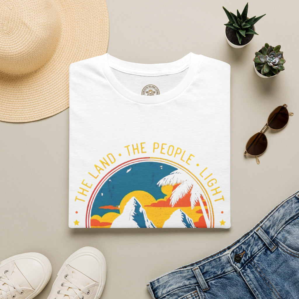 Nature Sunset T-Shirt — "The Land • The People • Light" Graphic Tee