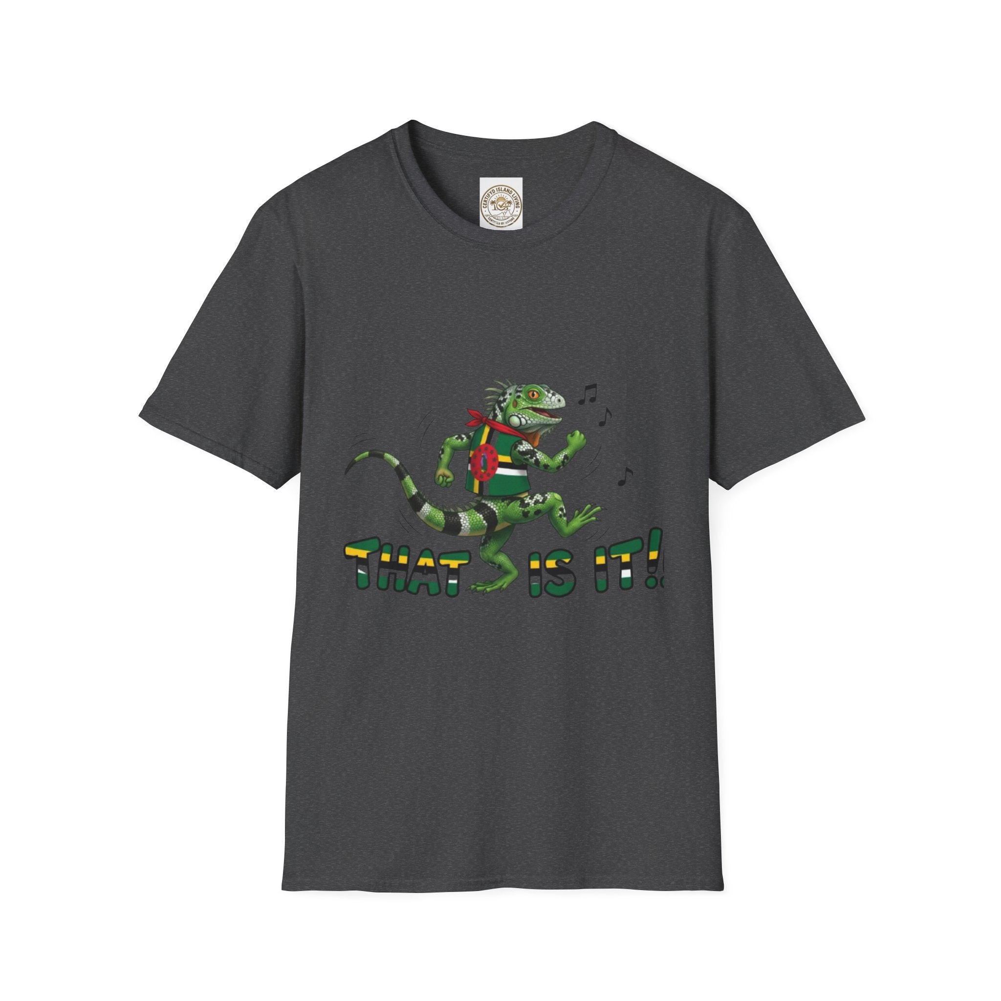 That Is It! Dancing Iguana Graphic T-Shirt — Funny Lizard Music Tee