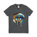 Unisex Jersey Short Sleeve V-Neck Tee