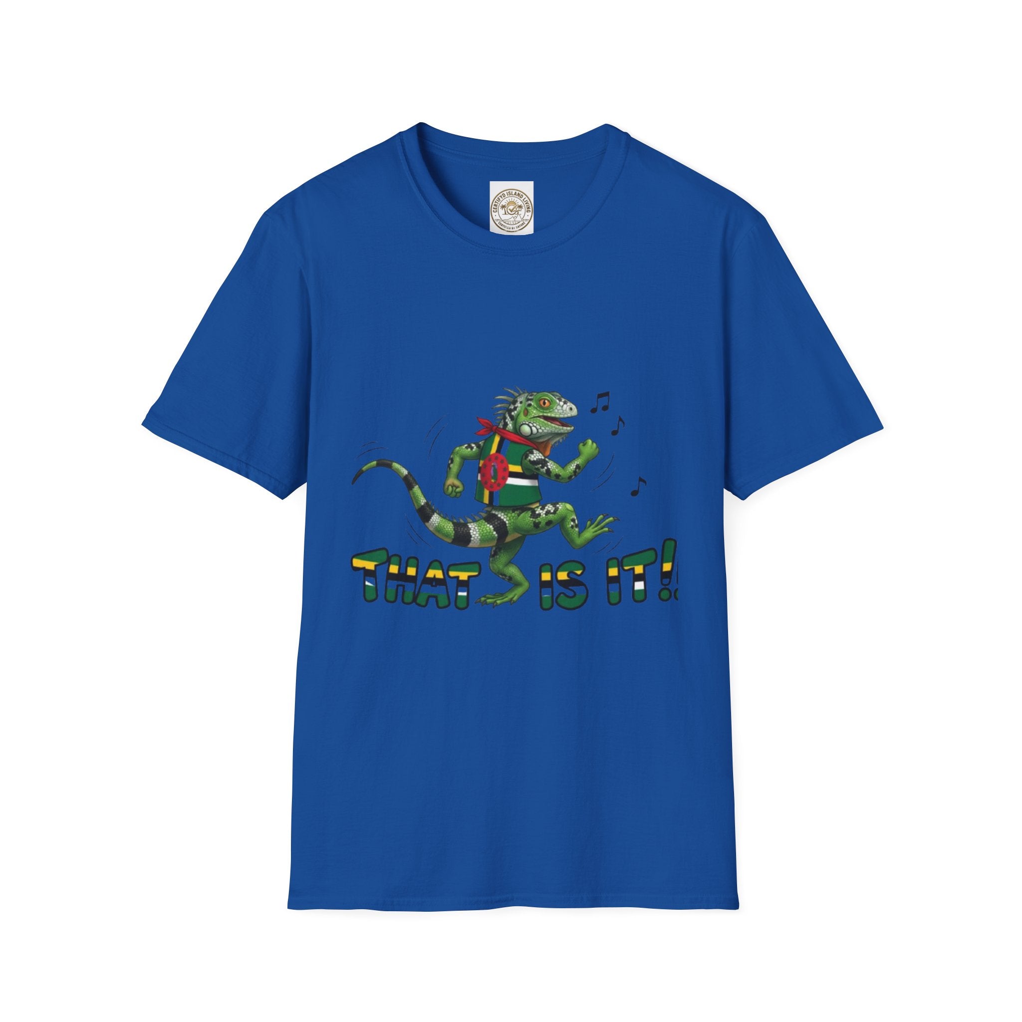 That Is It! Dancing Iguana Graphic T-Shirt — Funny Lizard Music Tee