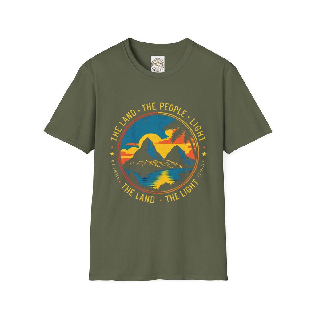 Nature Sunset T-Shirt — "The Land • The People • Light" Graphic Tee