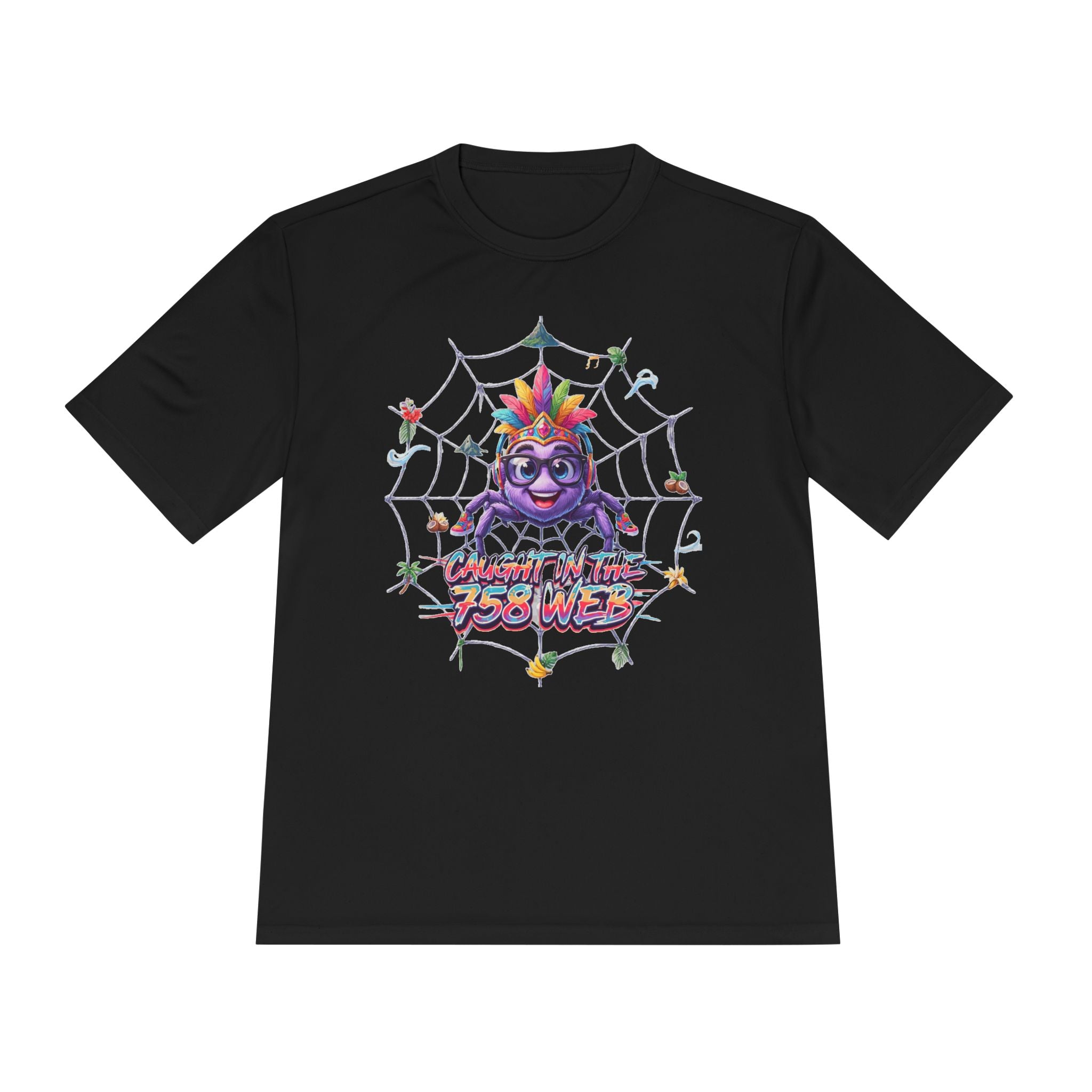 Spider Pride Tee — Colorful Rainbow Spider "Catch Me If You Can" Graphic Shirt