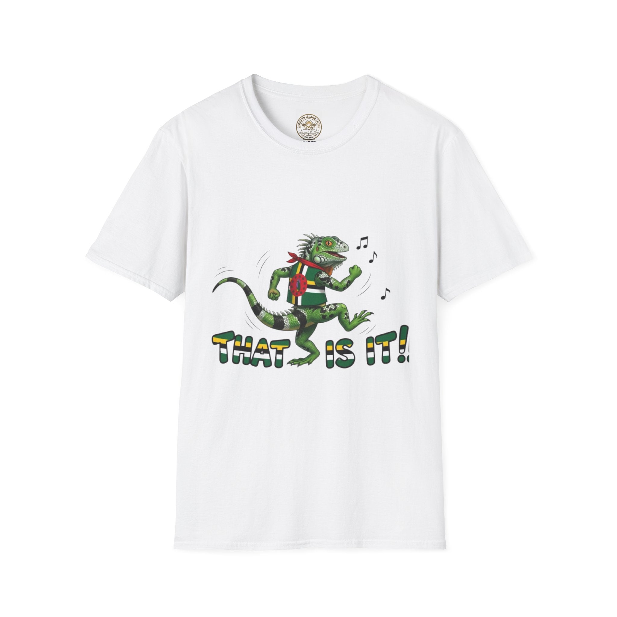 That Is It! Dancing Iguana Graphic T-Shirt — Funny Lizard Music Tee