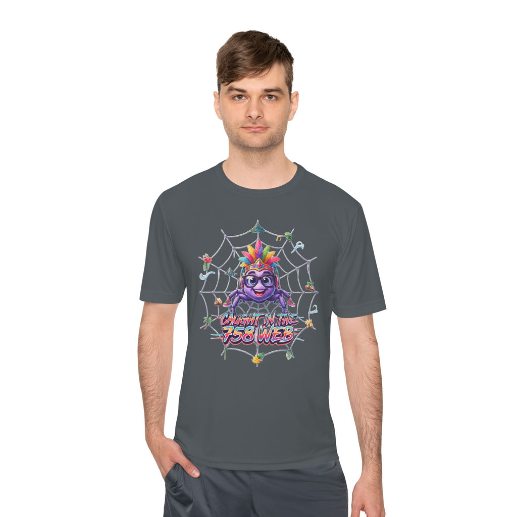 Spider Pride Tee — Colorful Rainbow Spider "Catch Me If You Can" Graphic Shirt