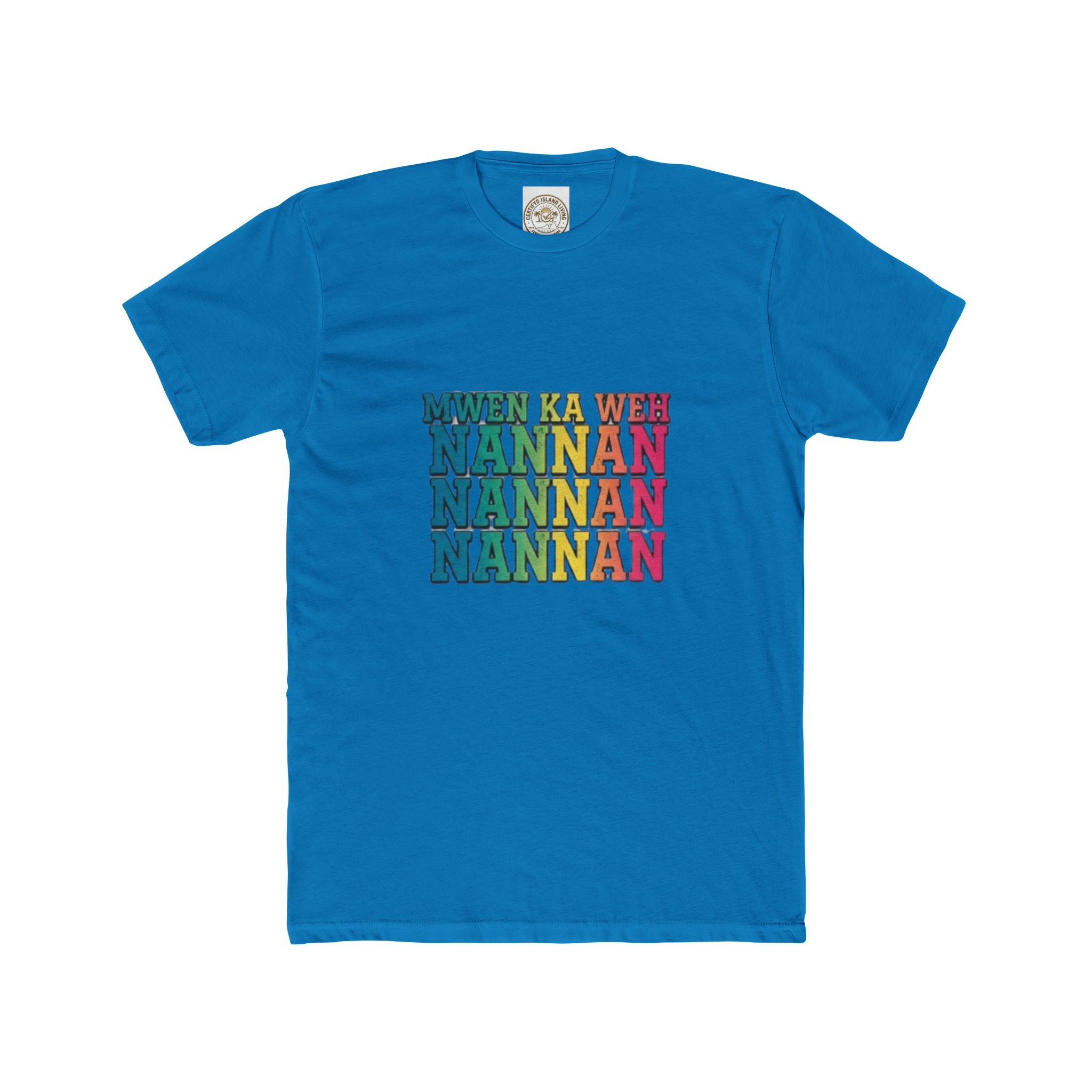 Nannan Retro Rainbow Text Tee
