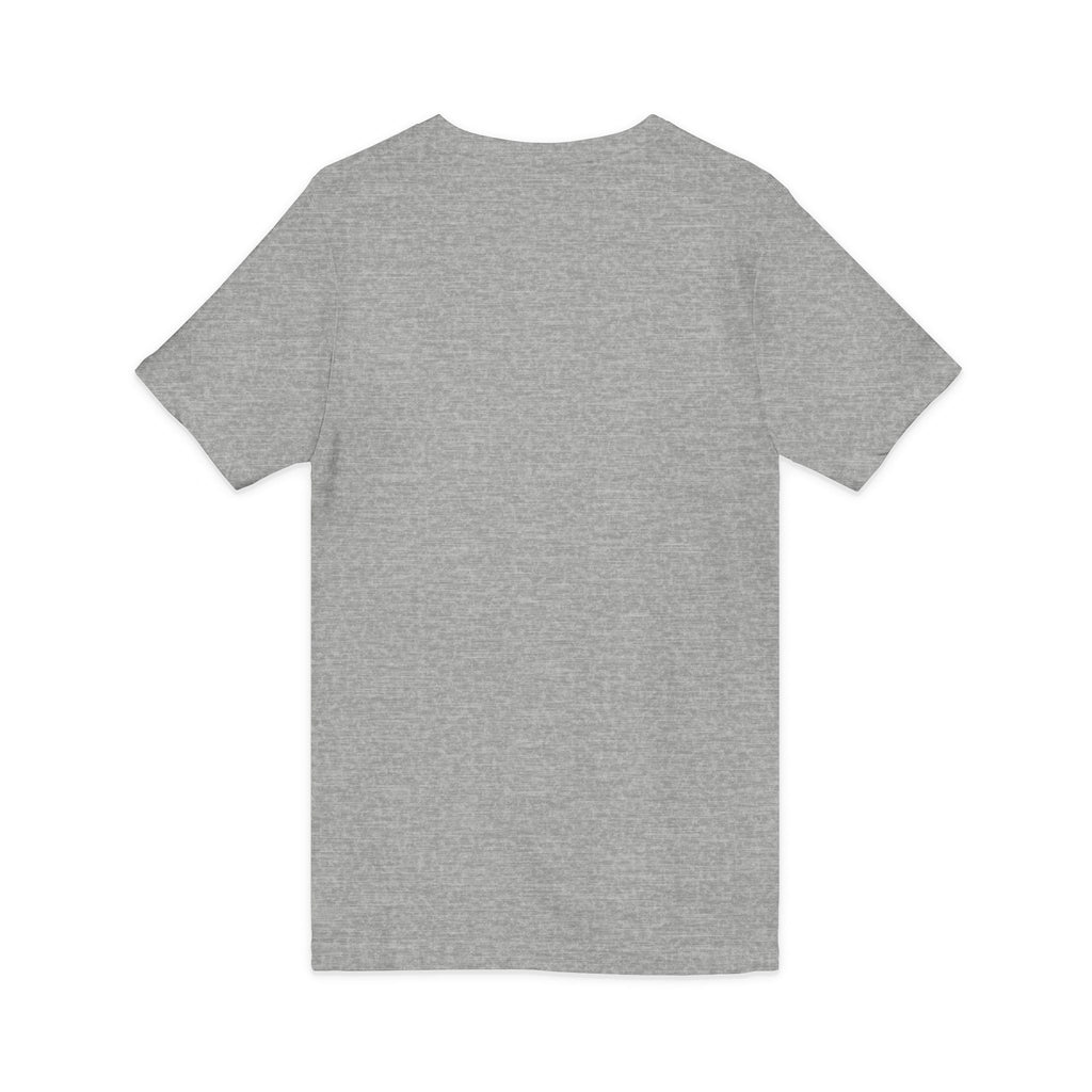 Pussy Phat From Di Back V-Neck Tee — Colorful Carnival Cat Graphic Shirt