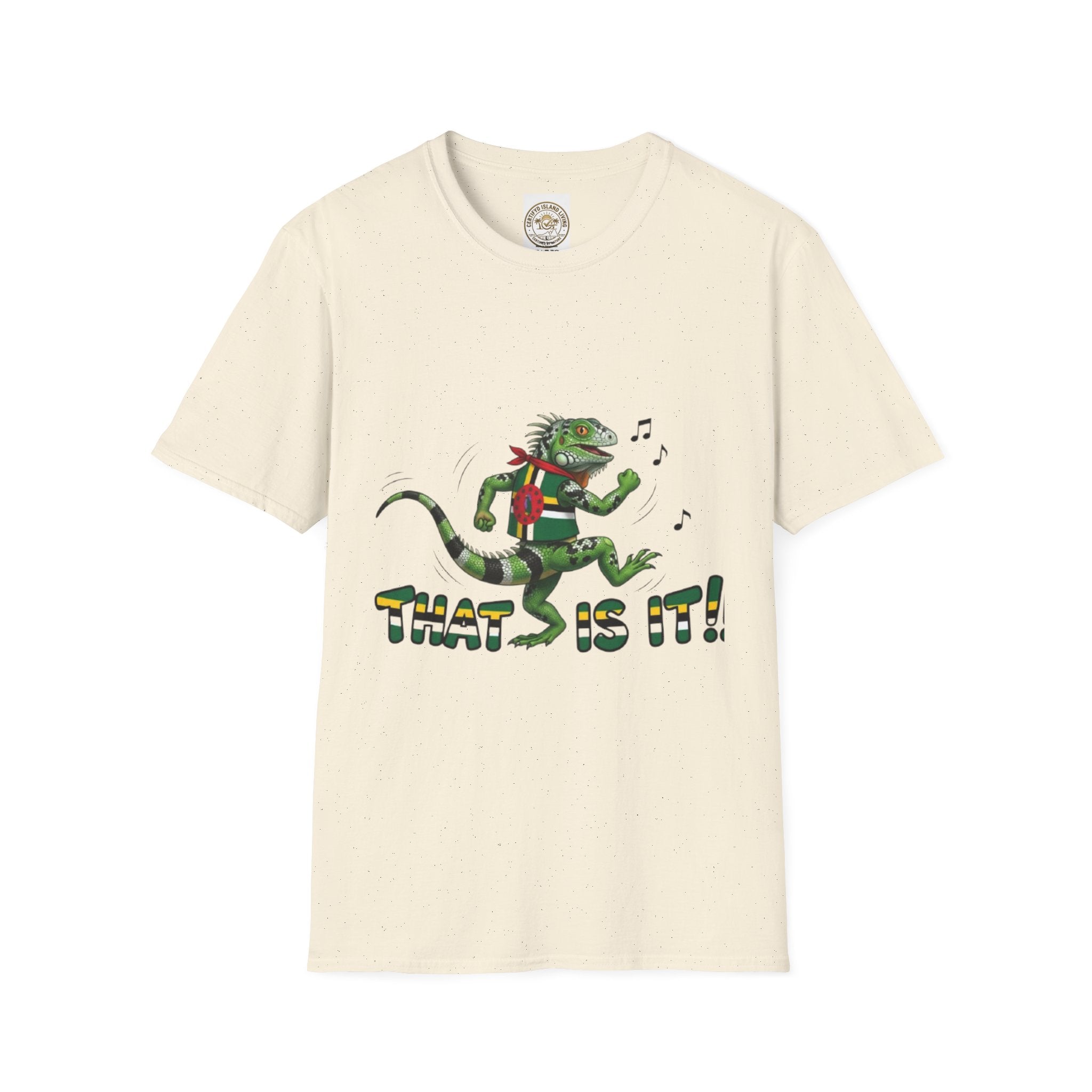 That Is It! Dancing Iguana Graphic T-Shirt — Funny Lizard Music Tee