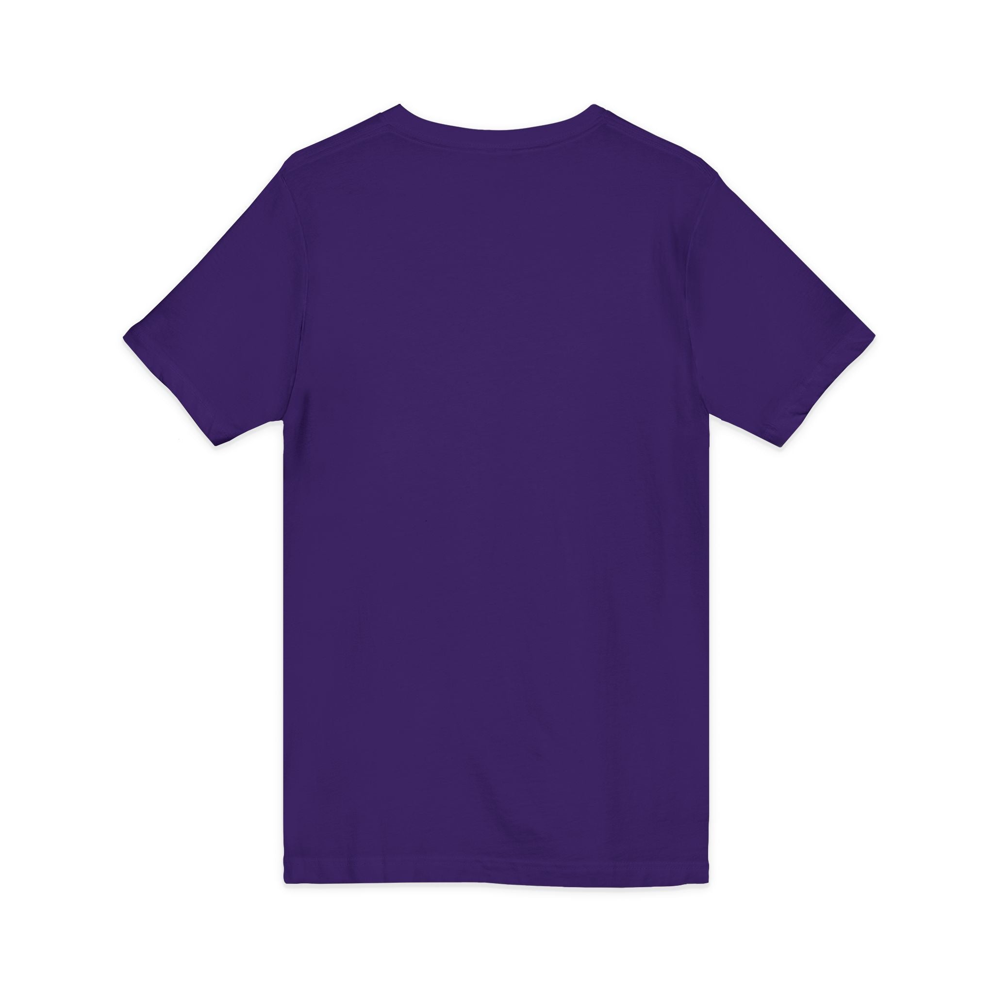 Pussy Phat From Di Back V-Neck Tee — Colorful Carnival Cat Graphic Shirt