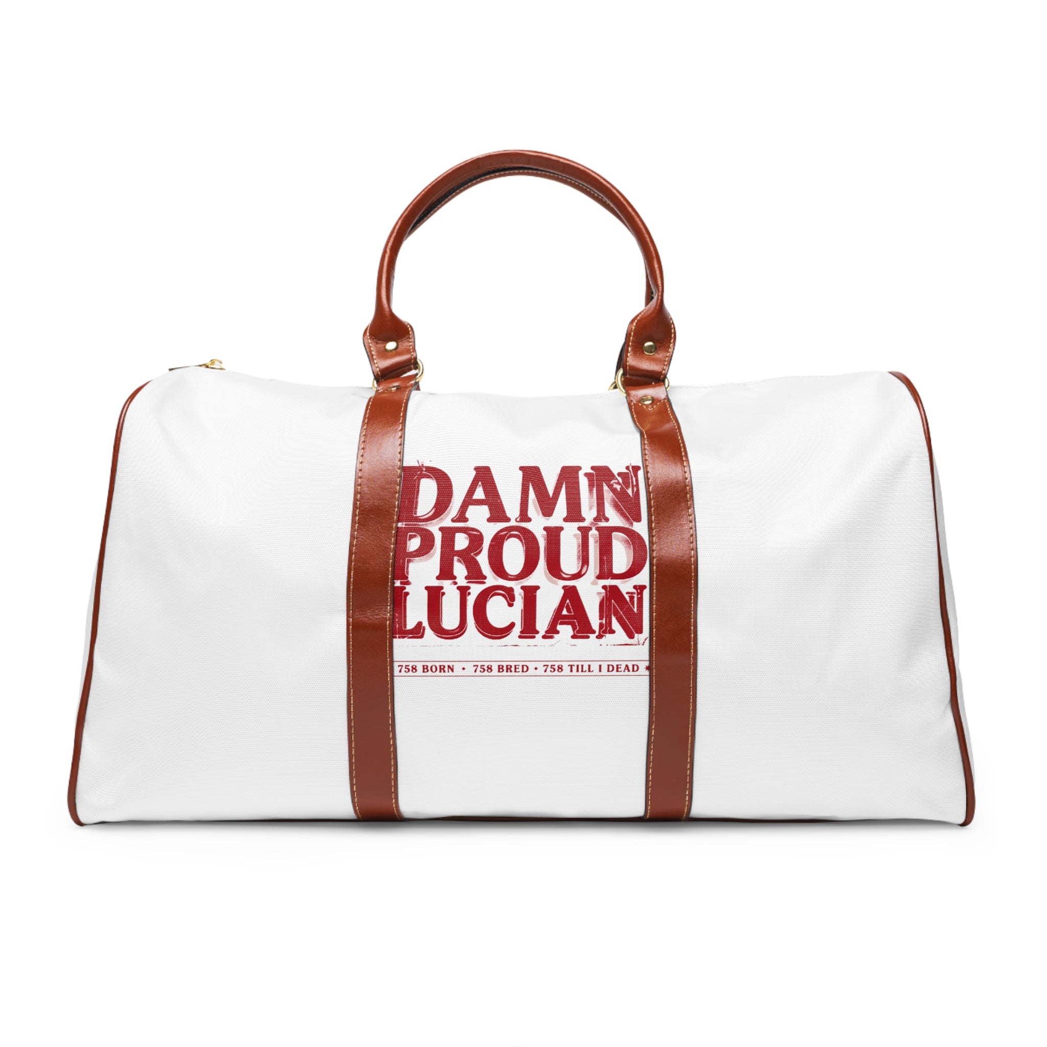 Damn Proud Lucian Waterproof Travel Bag — Personalized Weekend Duffel