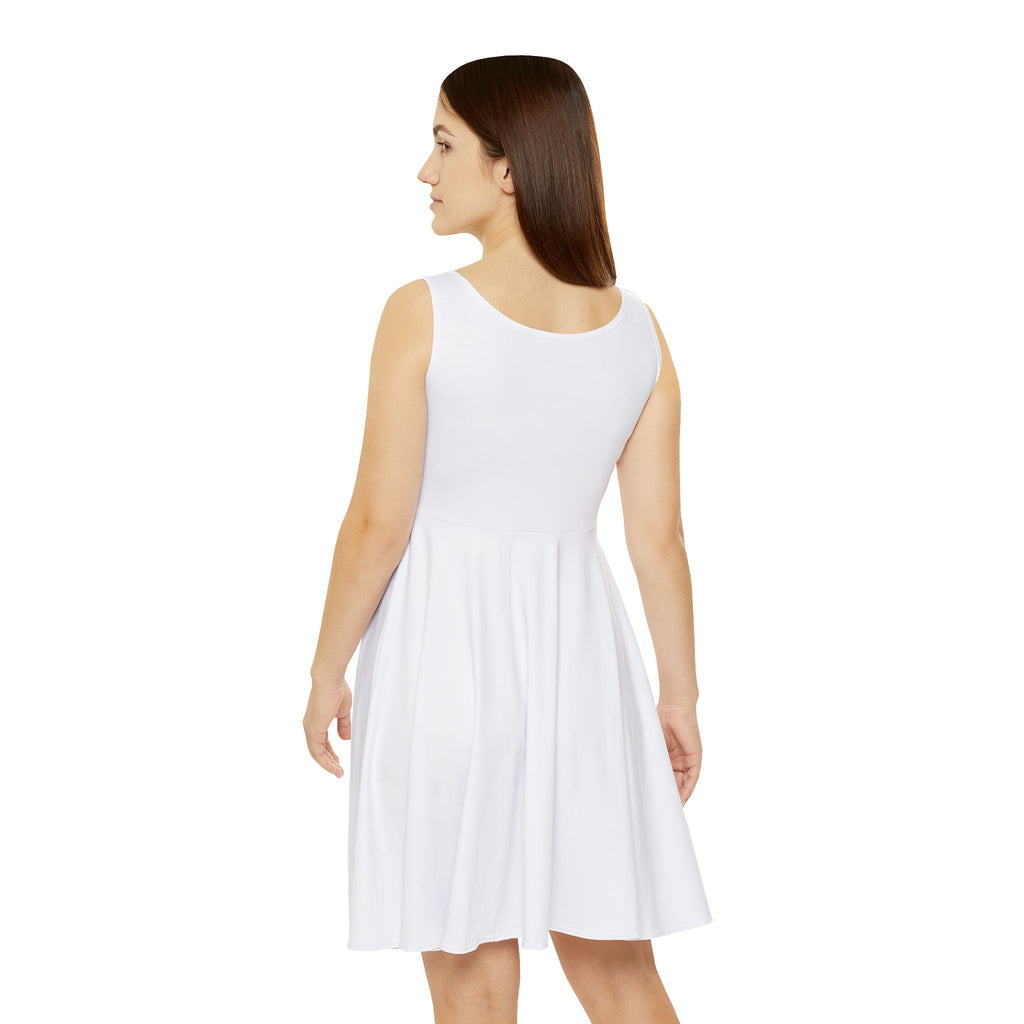 Baddie Floral Skater Dress — Tropical Graphic Women's Dress