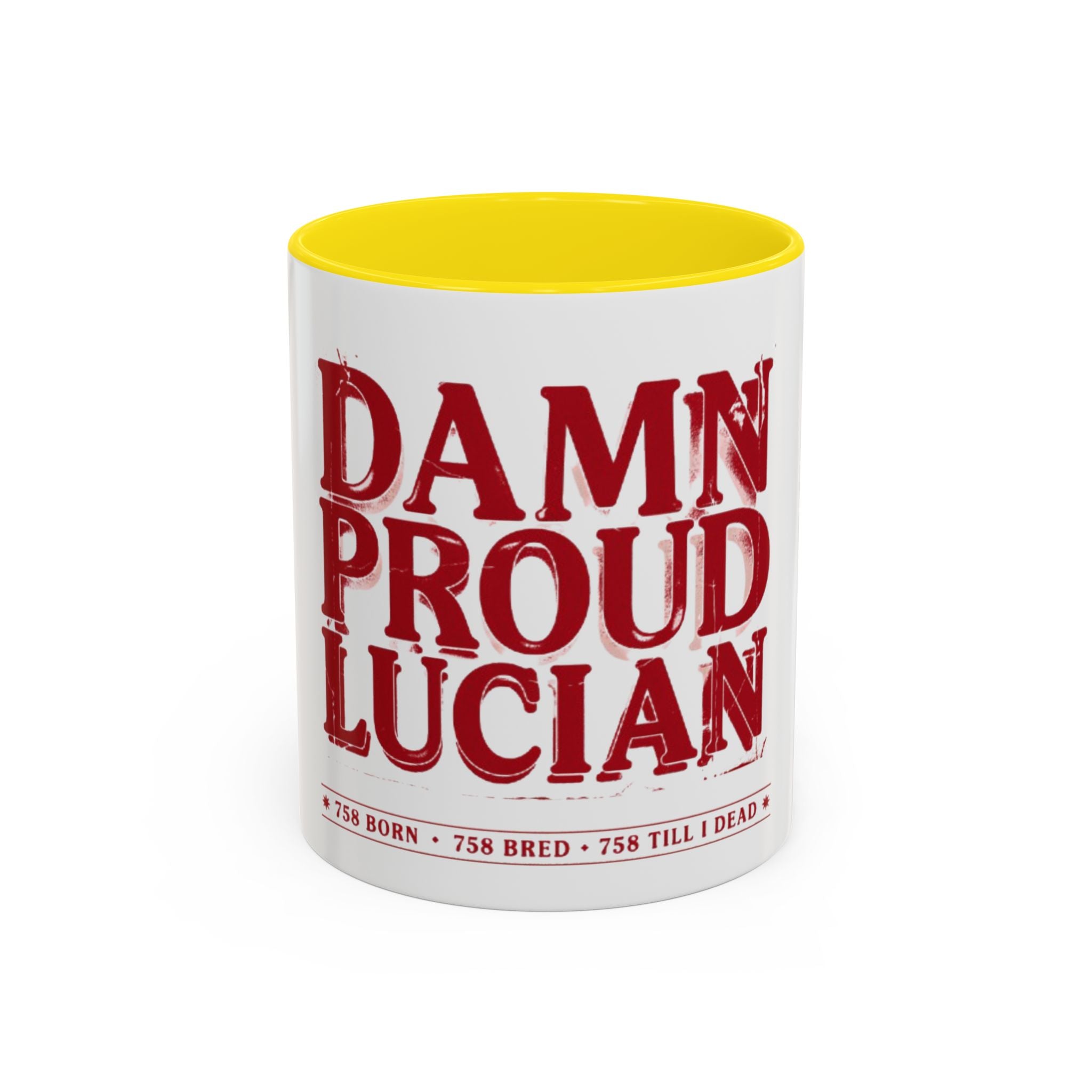Damn Proud Lucian Coffee Mug — Funny Lucian Pride Accent Mug (11/15oz)