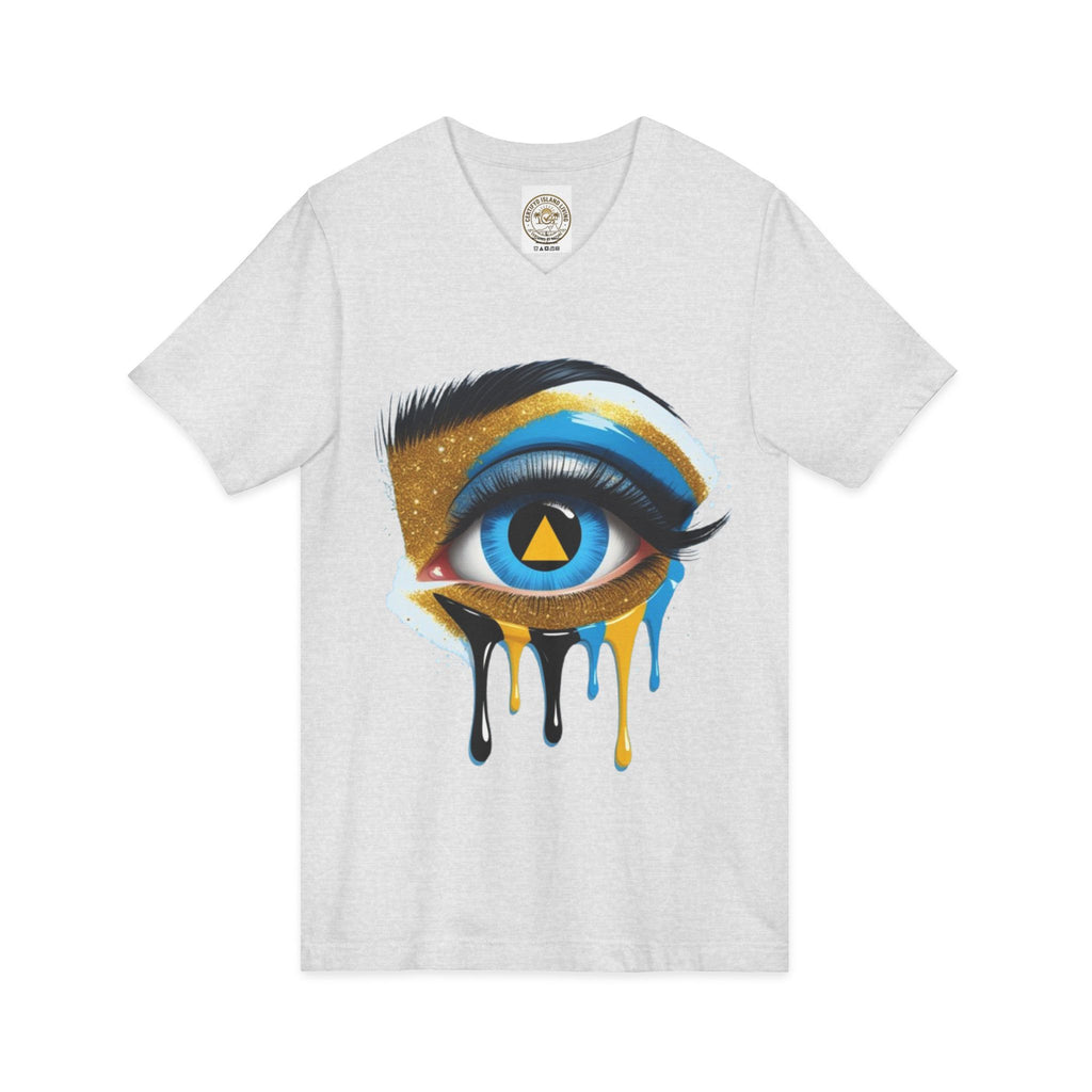 Unisex Jersey Short Sleeve V-Neck Tee