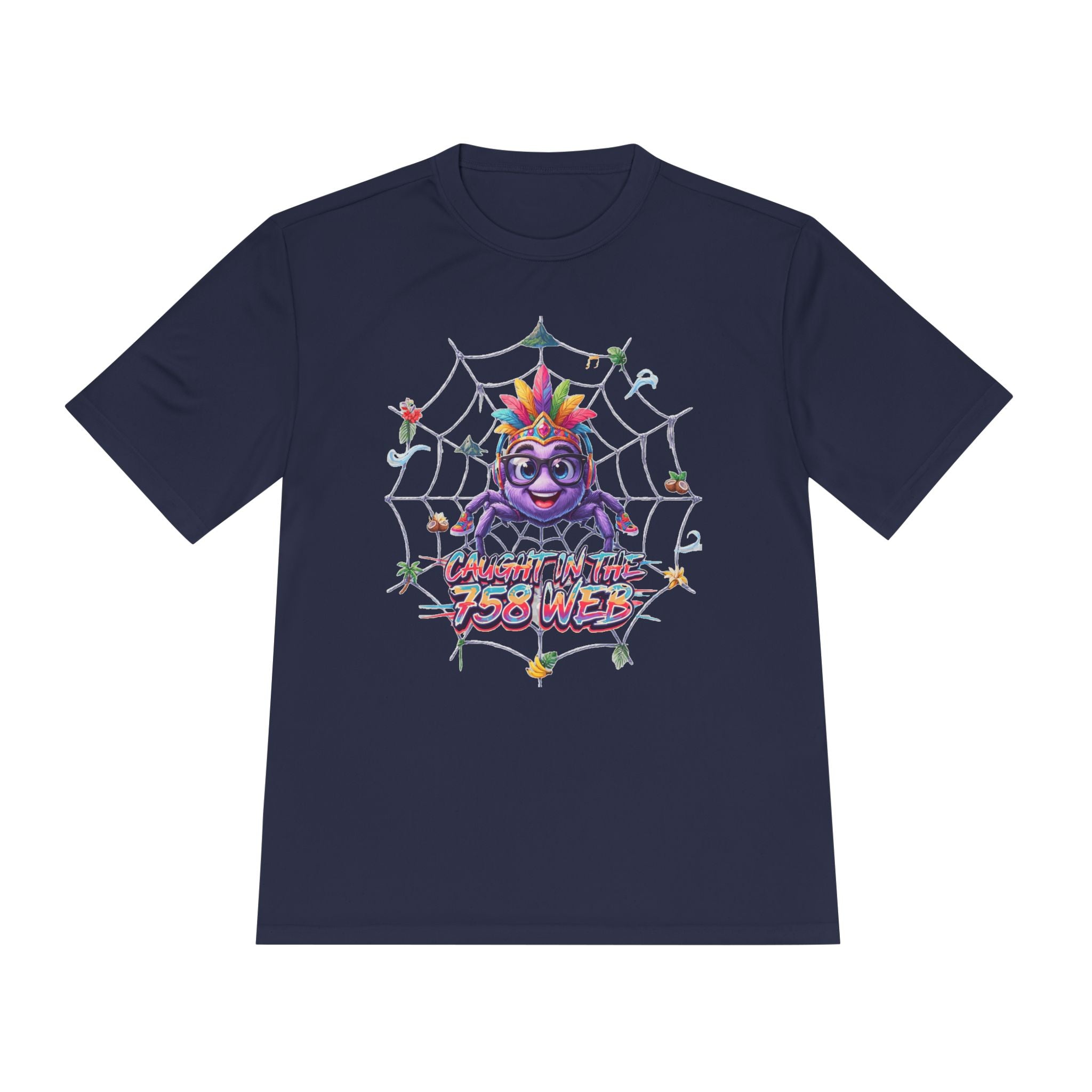 Spider Pride Tee — Colorful Rainbow Spider "Catch Me If You Can" Graphic Shirt