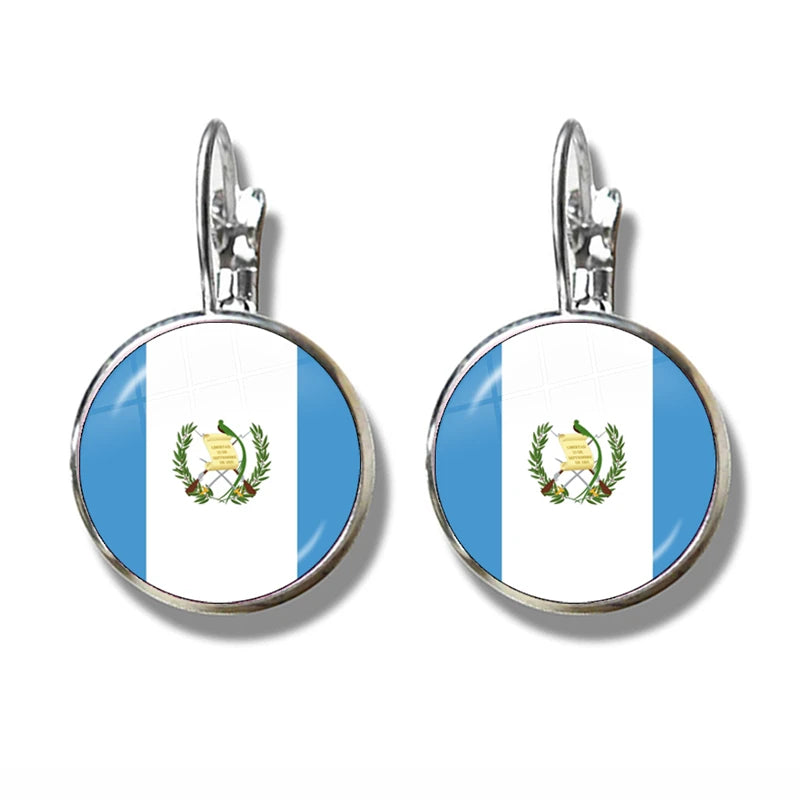 Caribbean Island Flag Hook Earrings | Multi-Island Jewelry