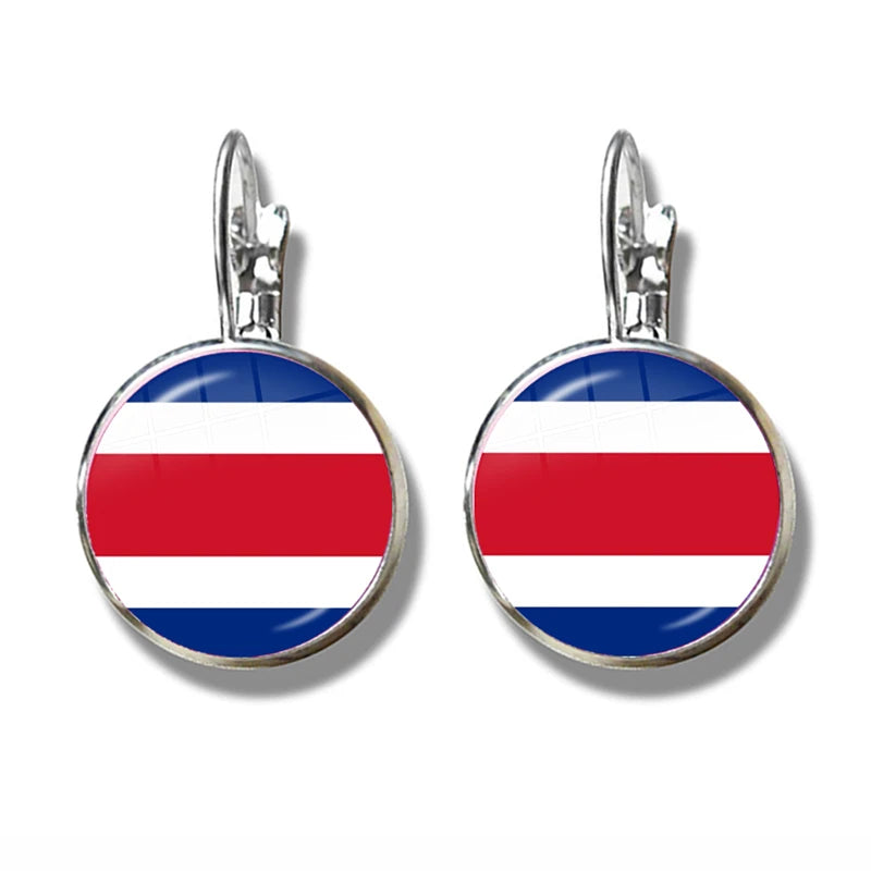 Caribbean Island Flag Hook Earrings | Multi-Island Jewelry