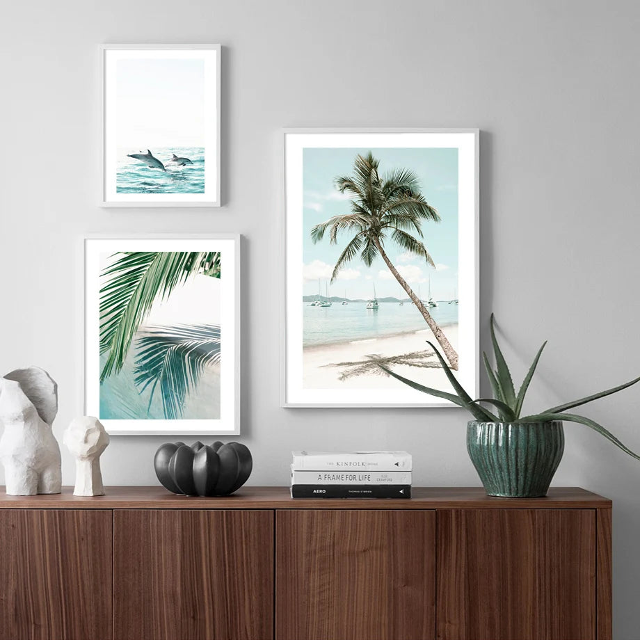 Caribbean Dolphins Wall Art Print