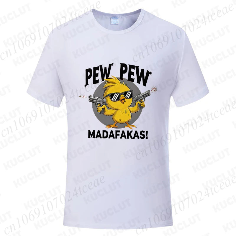 Pew Pew Madafakas Men's Graphic Tee – Funny Oversized Streetwear