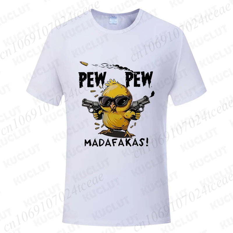 Pew Pew Madafakas Men's Graphic Tee – Funny Oversized Streetwear