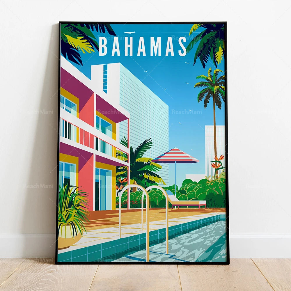 Caribbean Islands Travel Poster