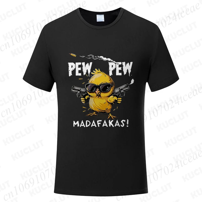 Pew Pew Madafakas Men's Graphic Tee – Funny Oversized Streetwear