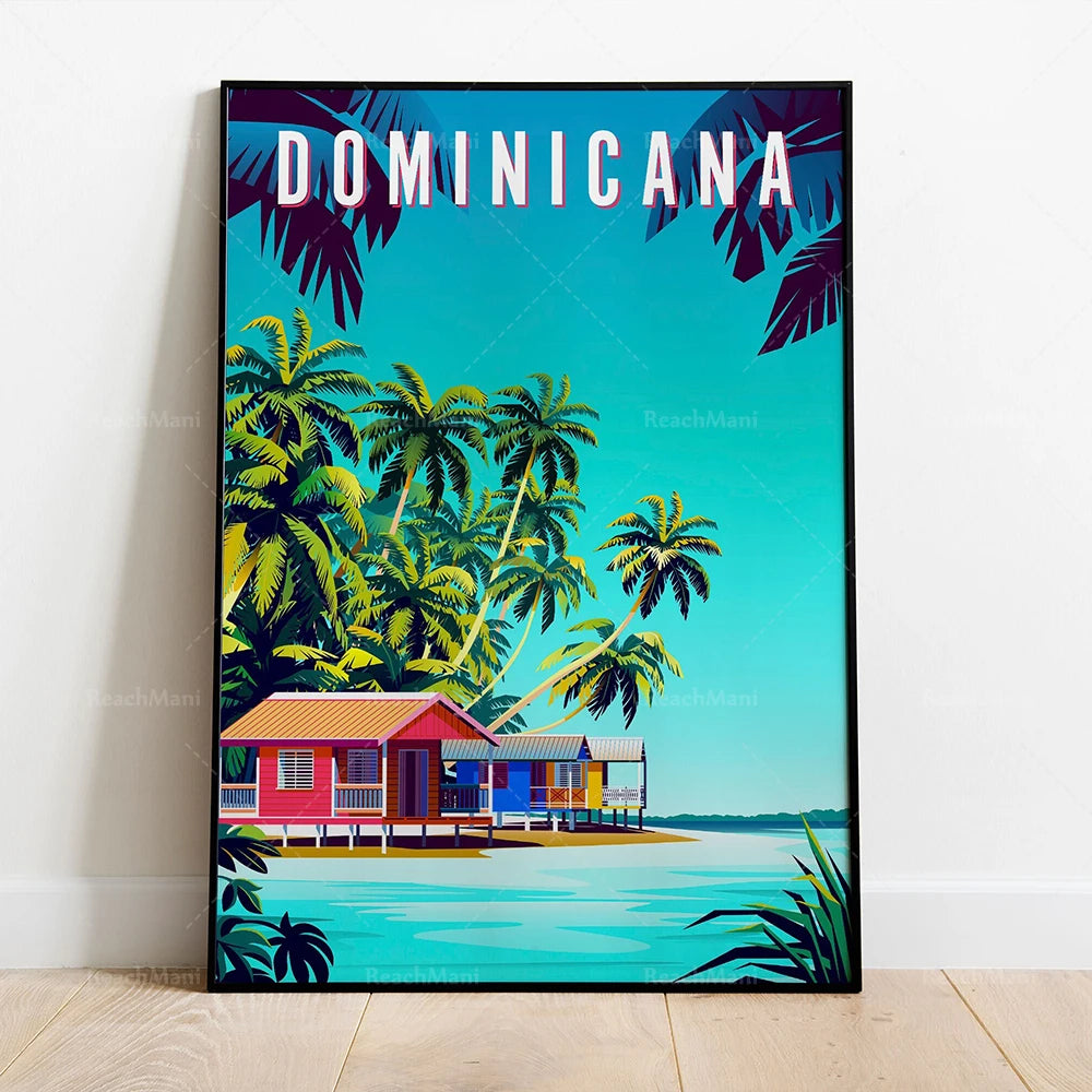 Caribbean Islands Travel Poster