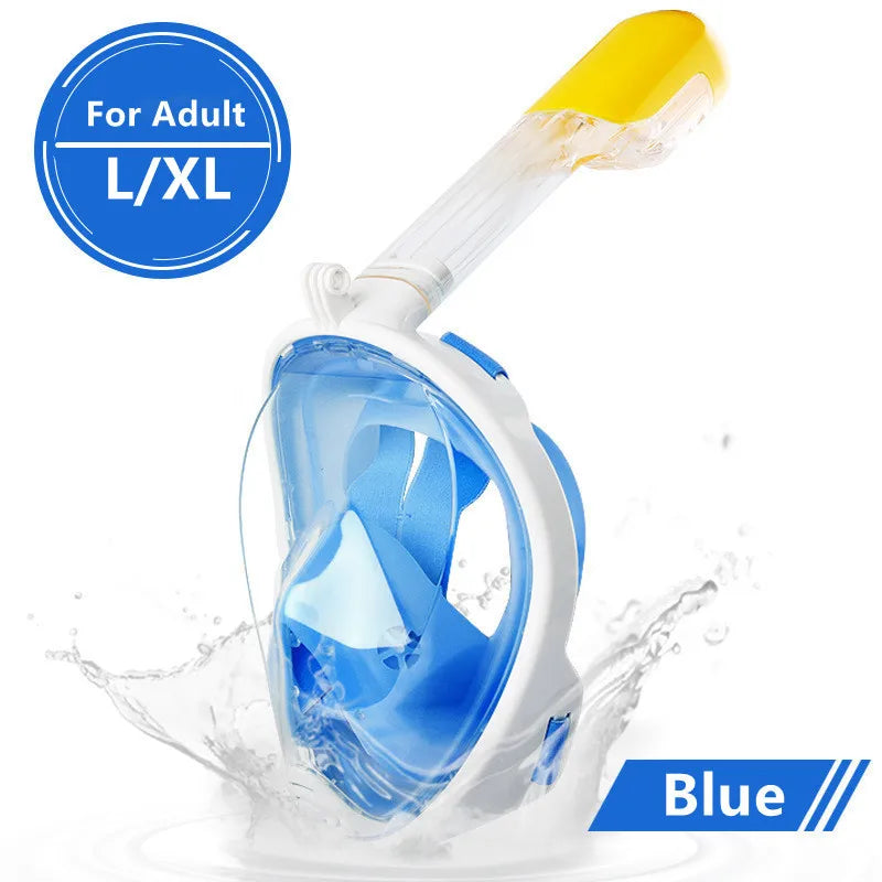 Full Face Snorkel Diving Mask – Anti-Fog Underwater Scuba Mask for Adults & Kids