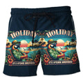 Parrot Toucan 3D Print Short Pants for Men Tropical Plants Pattern Hawaiian Beach Shorts Surf Board Shorts Quick Dry Swim Trunks