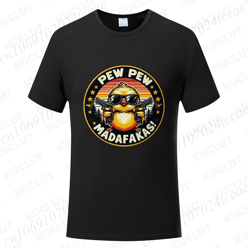 Pew Pew Madafakas Men's Graphic Tee – Funny Oversized Streetwear