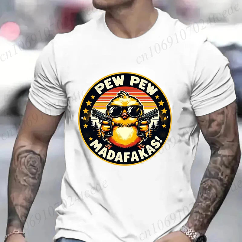 Pew Pew Madafakas Men's Graphic Tee – Funny Oversized Streetwear