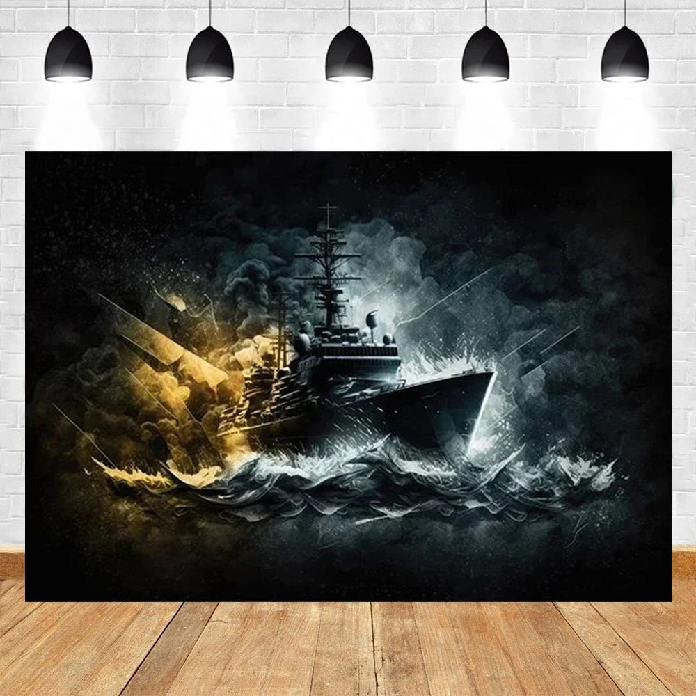 Island Treasure Map Party Backdrop