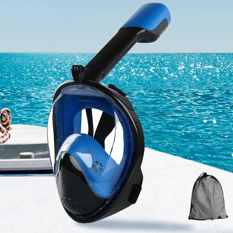 Full Face Snorkel Diving Mask – Anti-Fog Underwater Scuba Mask for Adults & Kids