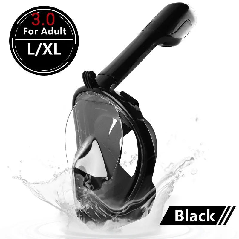 Full Face Snorkel Diving Mask – Anti-Fog Underwater Scuba Mask for Adults & Kids
