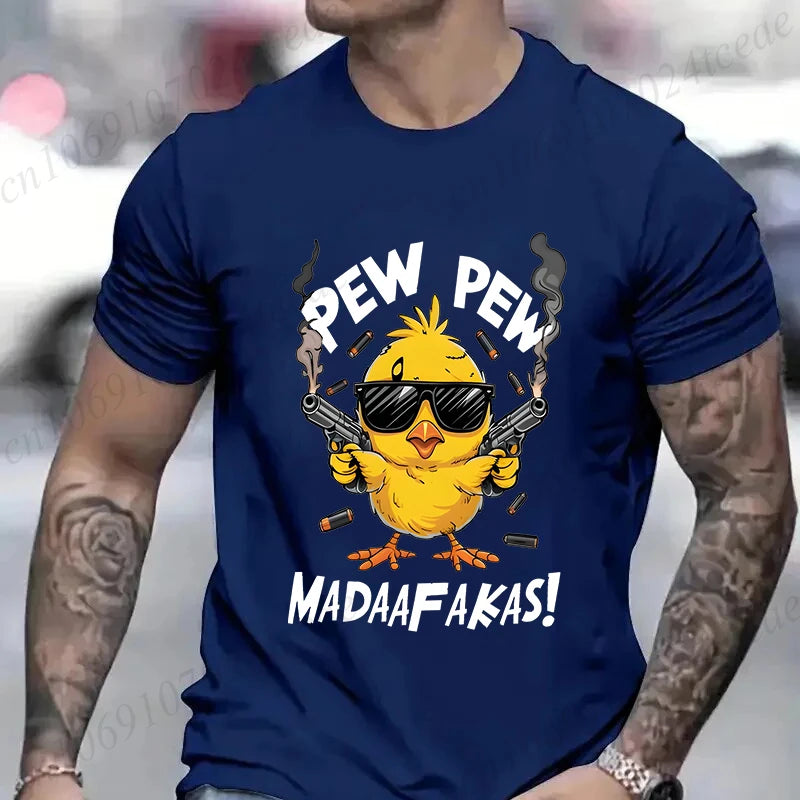Pew Pew Madafakas Men's Graphic Tee – Funny Oversized Streetwear