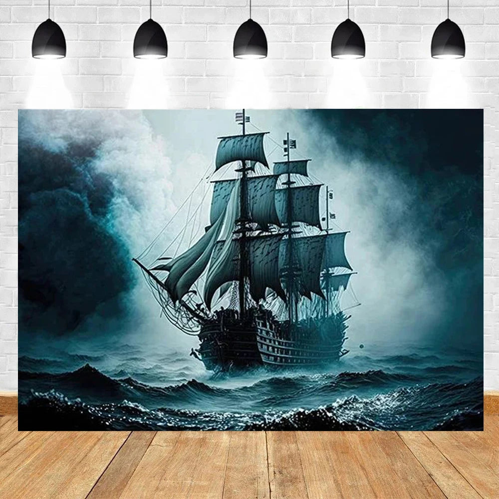 Island Treasure Map Party Backdrop