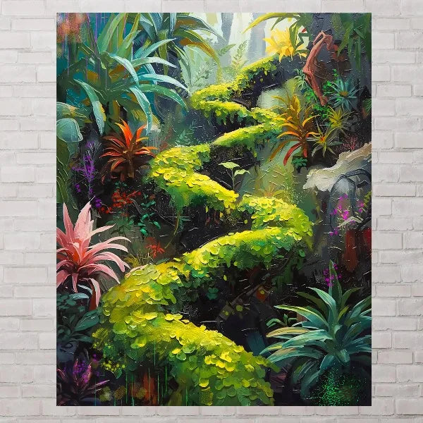 Tropical Island Botanical Canvas Print – Caribbean Wall Art