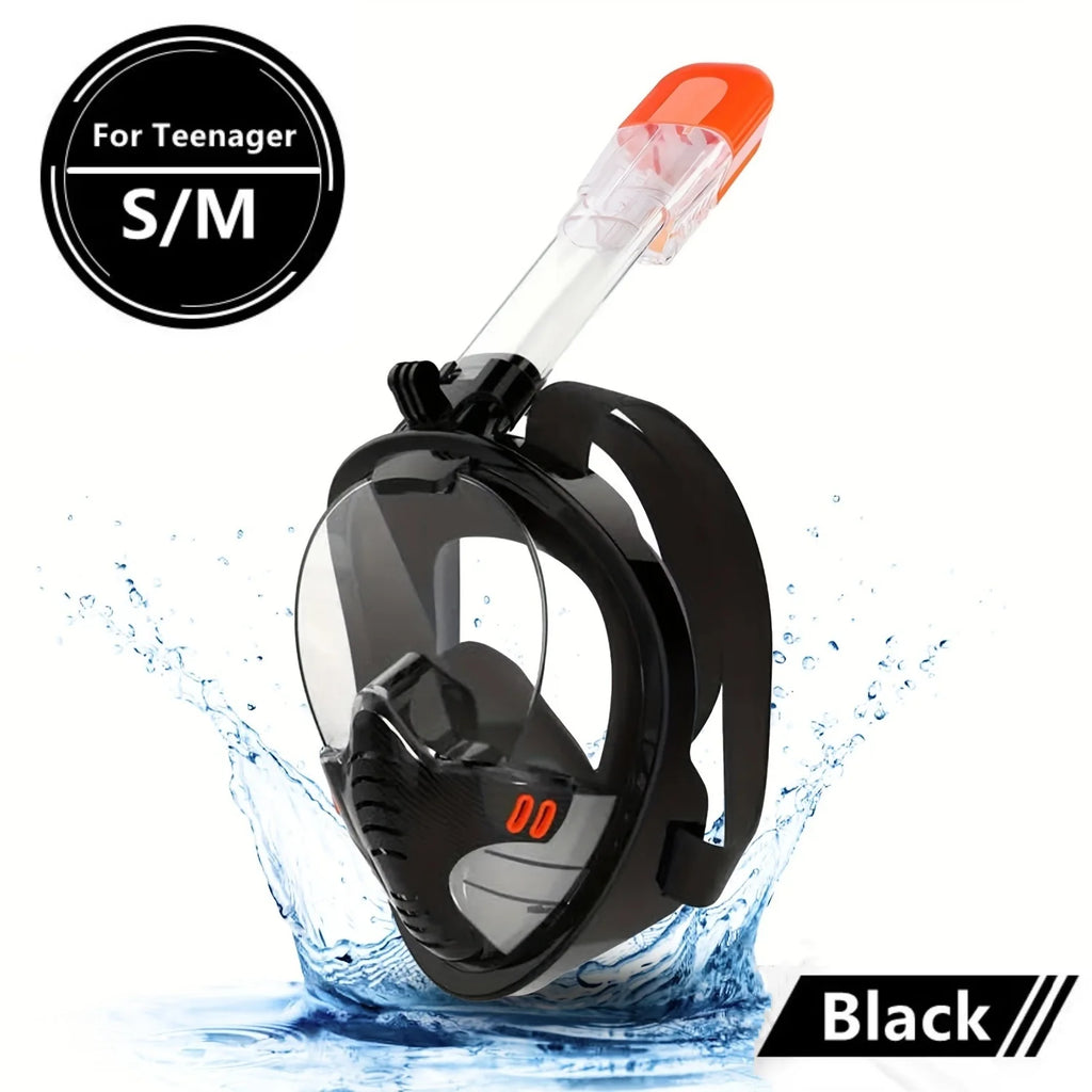 Full Face Snorkel Diving Mask – Anti-Fog Underwater Scuba Mask for Adults & Kids