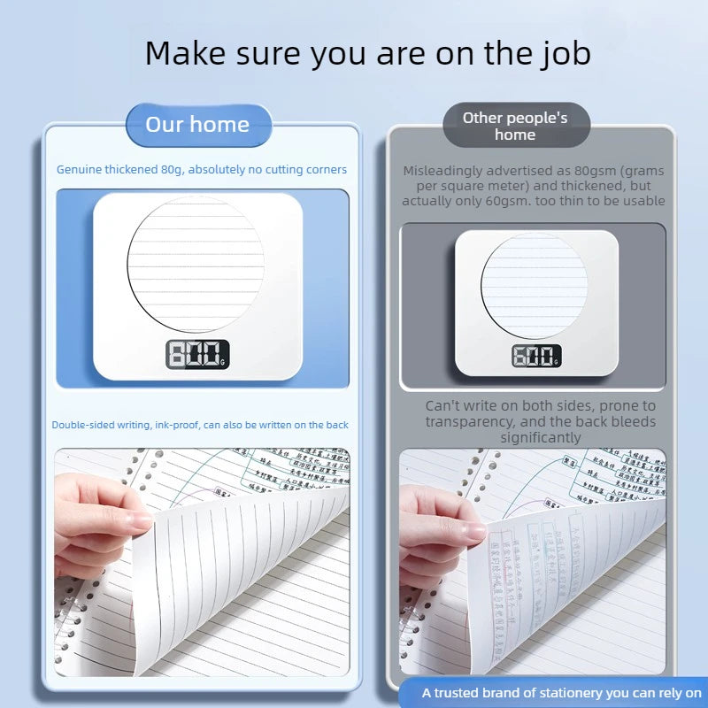 The Non-uncomfortable Loose-leaf Notebook B5 A Horizontal Line Notebook with Detachable Loose-leaf Pages A5