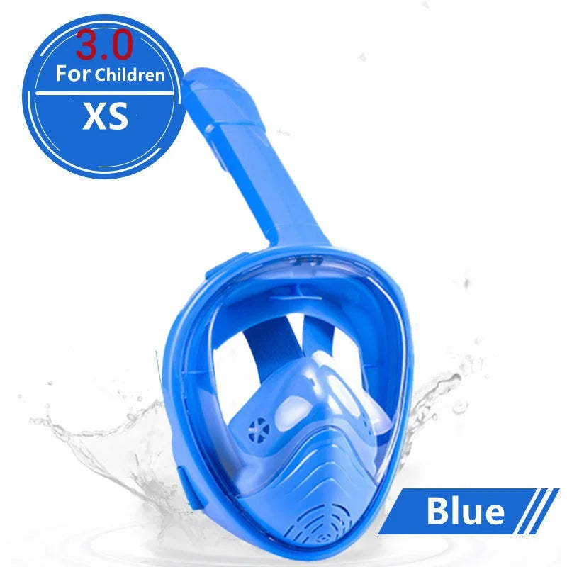 Full Face Snorkel Diving Mask – Anti-Fog Underwater Scuba Mask for Adults & Kids