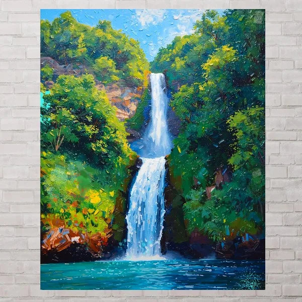 Tropical Island Botanical Canvas Print – Caribbean Wall Art