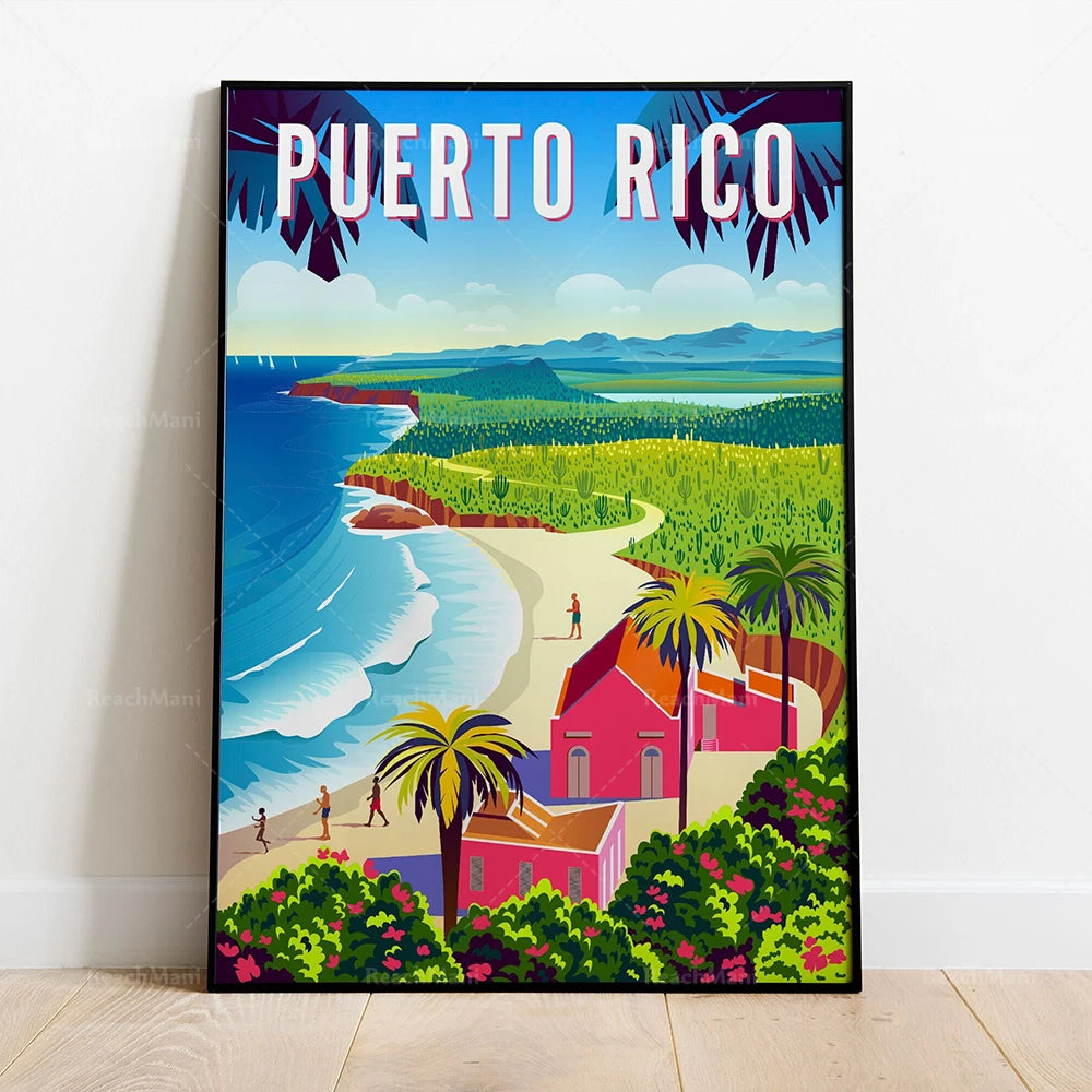 Caribbean Islands Travel Poster