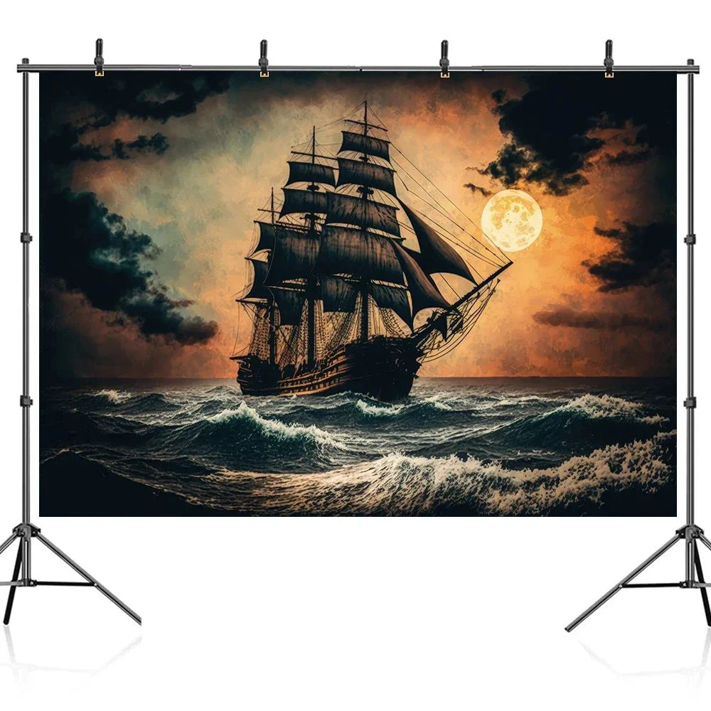 Island Treasure Map Party Backdrop
