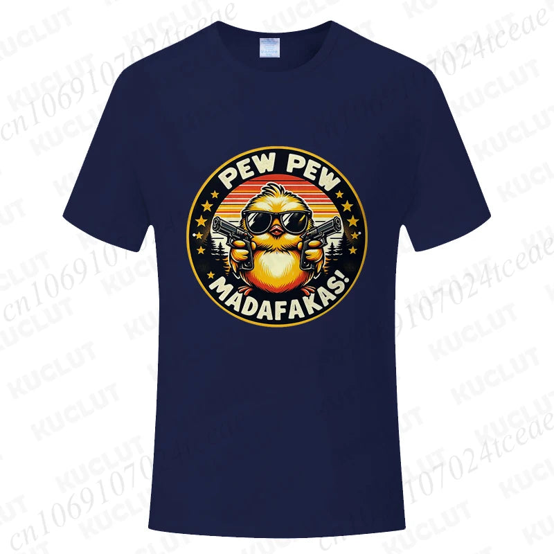 Pew Pew Madafakas Men's Graphic Tee – Funny Oversized Streetwear