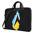 Saint Lucia Flag Laptop Shoulder Bag Compatible with 13/14/15.6 Inches Laptop Netbook PC Cover Pouch