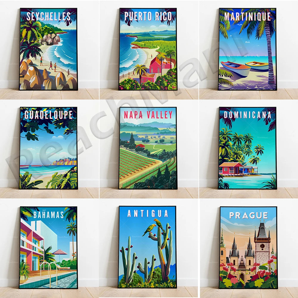 Caribbean Islands Travel Poster